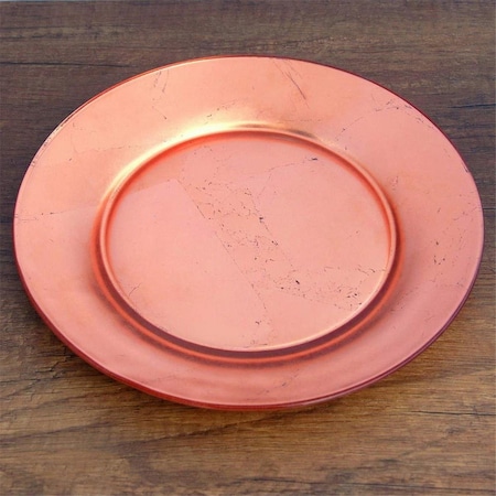 Red Pomegranate Red Pomegranate  Gilt Premiere Dinner Plates, Rose Gold - Set of 4 4981-3